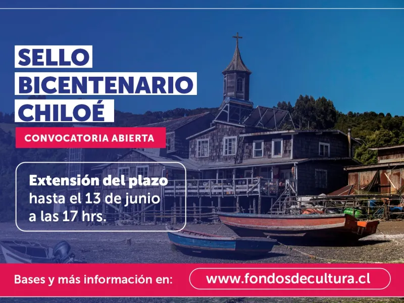 Amplían fecha de postulación para Concurso “Sello Bicentenario Chiloé”