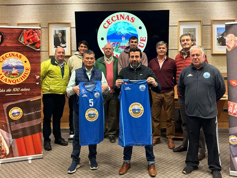 Cecinas Llanquihue renueva su compromiso como sponsor de Puerto Varas Basket