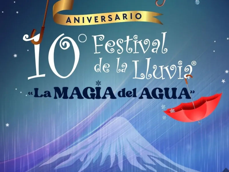 Festival de la lluvia celebrará su décima versión con la temática “La magia del agua”