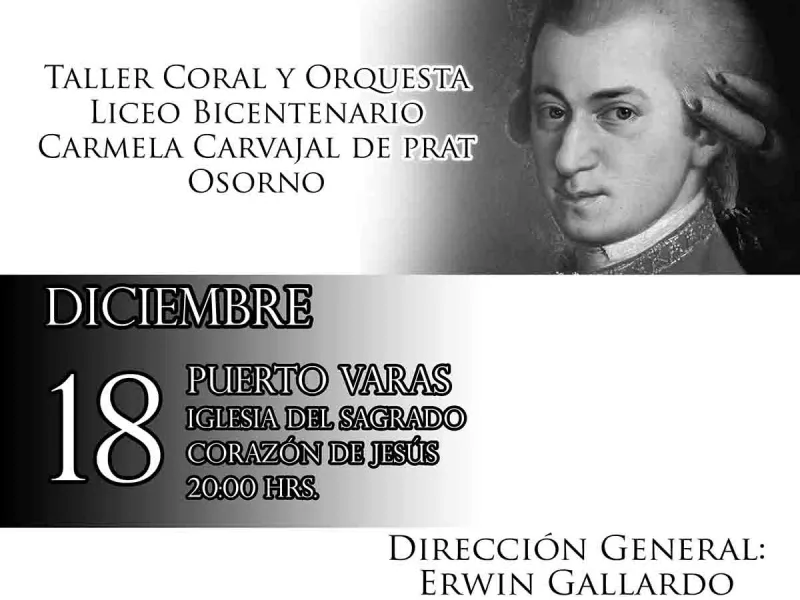 Hoy Concierto Sinfónico en Parroquia Sagrado Corazón de Jesús