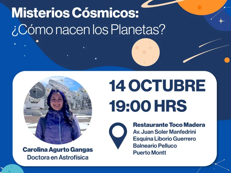 “Misterios Cósmicos: ¿Cómo nacen los planetas?” será la temática del próximo Café Científico