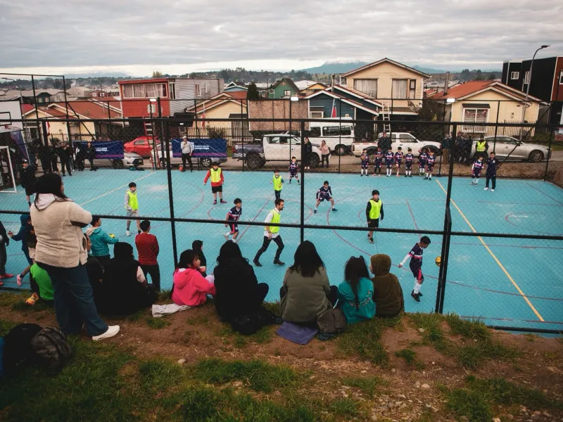 Puerto Varas: se inauguró multicancha y espacio recreativo en sector Las Lomas