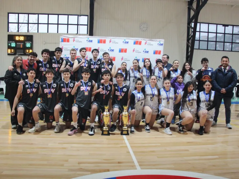 Puerto Varas y Puerto Montt jugarán la Final Nacional de Básquetbol Juvenil de los Juegos Deportivos Escolares