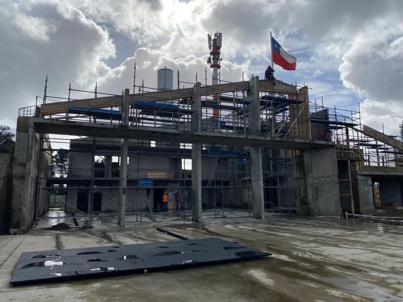 Se reinició construcción Cuartel Sexta Compañía de Puerto Chico