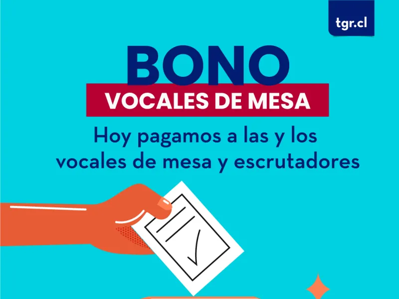 TGR inicia pago a vocales de mesa que participaron en la elección de la segunda vuelta presidencial
