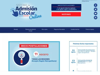 A dos semanas del inicio de un nuevo proceso de postulación: Mineduc presenta novedades en la implementación del Sistema de Admisión Escolar en el contexto COVID-19