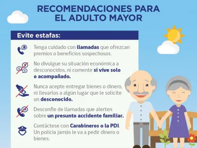 Autoridades alertan sobre estafas hacia adultos mayores en la región de los lagos