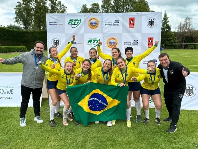 Brasil se coronó Campeón del Sudamericano de Faustball realizado en Club Gimnástico Alemán de Llanquihue
