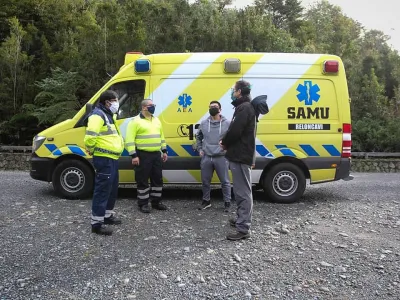 Chaitén: Célula especializada de SAMU apoya a personal emplazado en El Amarillo 