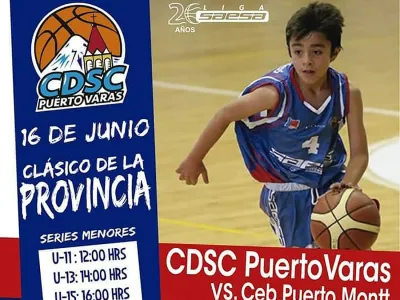 Clásico del Básquetbol hoy en el Fiscal: CDSC Puerto Varas enfrenta a CB Puerto Montt 