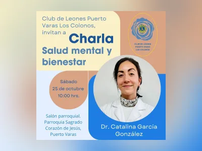 Club de Leones Puerto Varas “Los Colonos” invita a charla sobre salud mental y bienestar