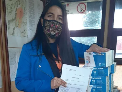 Cochamó y Puerto Montt reciben donación de mascarillas quirúrgicas para equipos locales de salud