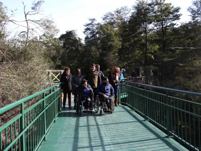  CONAF y Senadis inauguran obras de accesibilidad universal en los Saltos del Petrohué