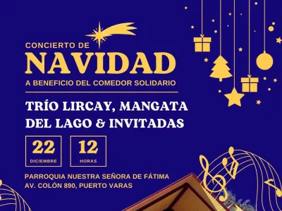Concierto Solidario de Navidad: Trío Lircay y Ensamble Mangata en Puerto Varas