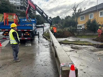 Crell y Saesa trabajan a toda máquina para reponer la infraestructura eléctrica dañada por el tornado