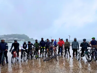 De Puerto Varas al mundo: ciclistas de Qatar, Chile y Argentina inician una ruta de intercambio cultural