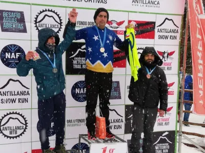 Deportista local Daniel “Iron Man” Díaz ganó el Snow Run Antillanca