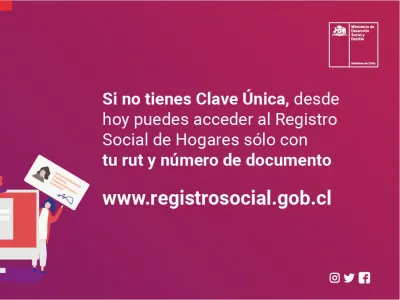 Desarrollo Social y Familia anuncia acceso al Registro Social de Hogares sin Clave Única y navegación gratis para solicitar el Ingreso Familiar de Emergencia