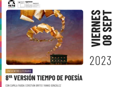 Destacados autores nacionales serán parte de la 8ª versión de ‘Tiempo de poesía’ en el Centro de Arte Molino Machmar