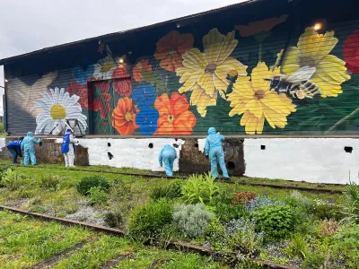 El Galpón Estación estrena nueva fachada gracias a la restauración del programa Chile Pinta 2025