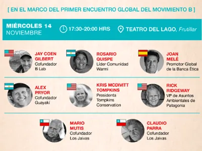 Encuentro+B global: Primer Encuentro Mundial del Movimiento B reunirá a más de mil personas en Puerto Varas, Puerto Montt y Frutillar