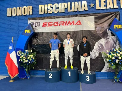 Esgrimista Puertovarino Vicente Pérez se coronó campeón de la Primera Fecha del Ranking Nacional de Esgrima Universitaria