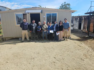 Familia afectada por incendio recibe vivienda de emergencia