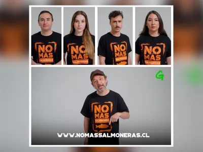 Figuras públicas se unen a la campaña de Greenpeace por frenar el avance salmonero en la Patagonia chilena
