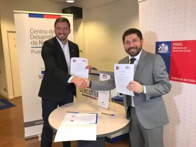 FOSIS y SERCOTEC firman importante convenio para fortalecer el encadenamiento productivo de emprendedores 