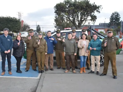 Fresia recibió moderna camioneta 4x4 para reforzar labor de Carabineros en sectores rurales