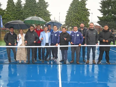Frutillar inauguró su primera cancha de tenis sustentable con apoyo del Gobierno Regional