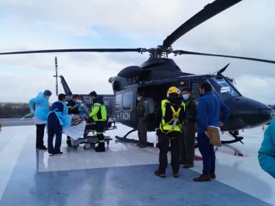 Fuerza Aérea realizó exitosa evacuación aeromédica desde Caleta Cóndor 