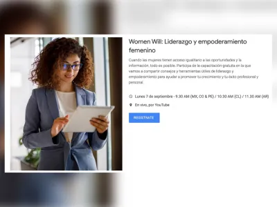 Google ofrece capacitaciones gratuitas dedicadas al empoderamiento de las mujeres  
