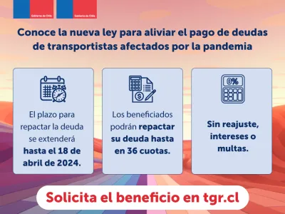 Hasta el 18 de abril se pueden normalizar deudas de pequeños transportistas de pasajeros