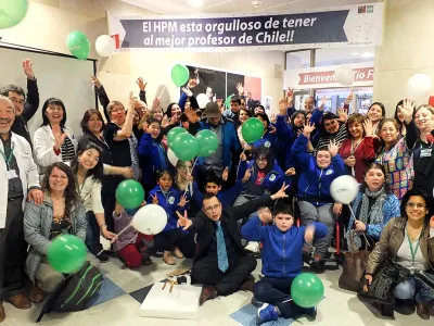 Hospital Puerto Montt y Escuelita realizan emotiva bienvenida a su Director Felipe Ramírez