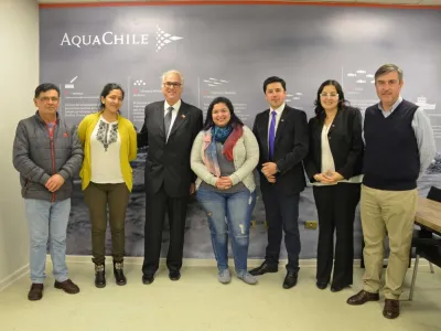 Intendente Jürgensen y secretarios ministeriales de Mujer y Trabajo visitan planta de proceso de salmones