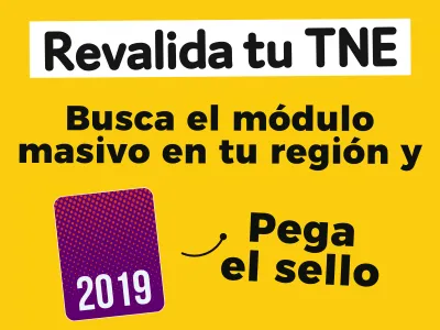 Llaman a estudiantes a revalidar tarjeta TNE antes del 31 de mayo