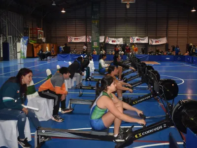 Masiva presencia de deportistas coronó campeonato regional de remoergómetro