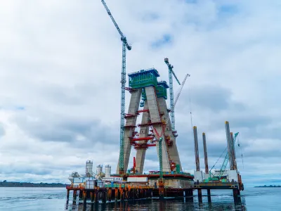 Ministra de Obras Públicas constató el 50% de avance de las obras del Puente de Chacao