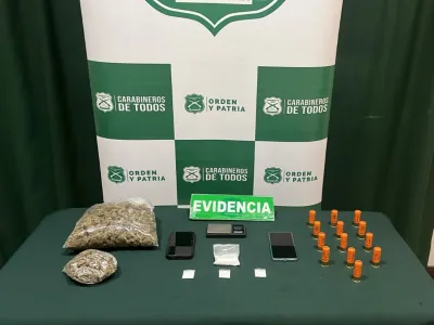 OS-7 de Carabineros detiene a pareja en Llanquihue por tráfico de drogas