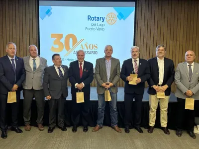 Rotarios del Lago celebraron 30 años al servicio de la comunidad puertovarina