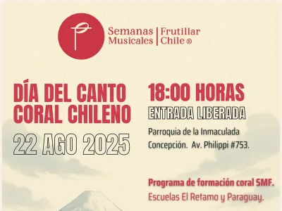 Semanas Musicales de Frutillar celebrará el Día del Canto Coral Chileno con coros escolares de la región