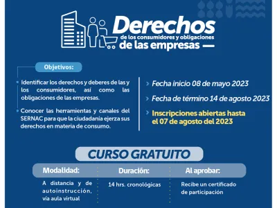 SERNAC Invita a Consumidores y Empresas de Bienes y Servicios a su Curso Gratuito Online