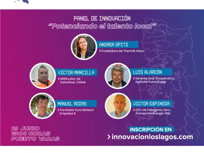 Siguen abiertas las inscripciones para participar en el evento de innovación regional que se realizará el próximo 29 de junio en Puerto Varas
