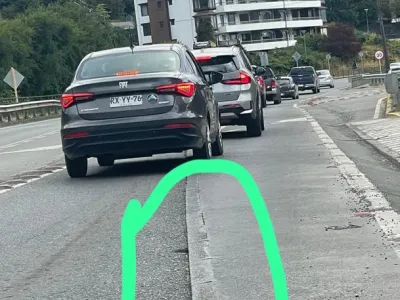 Situación de riesgo presente en la Ruta 225